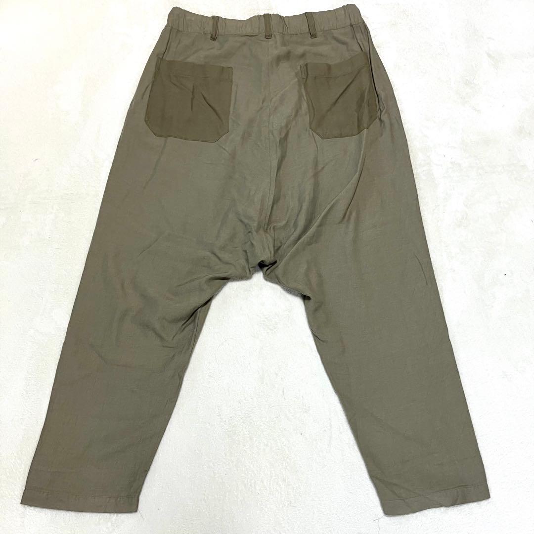 S’YTE サイト サルエルパンツ 2 切替 リネン カーキ ヨウジヤマモト