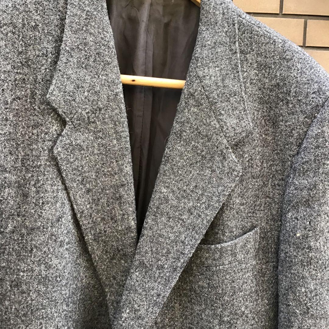 【高級】Harris Tweed ハリスツイード テーラードジャケット　シングル