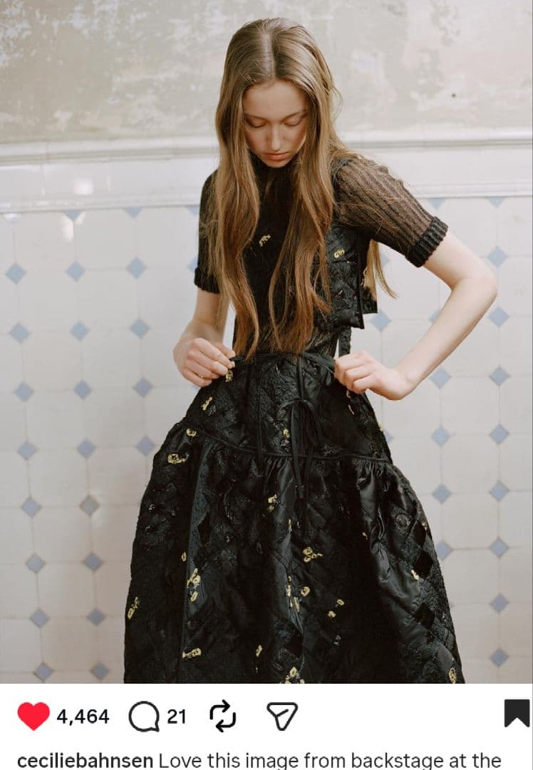 桜の季節特別価格☆cecilie bahnsenセシリーバンセン☆スカート