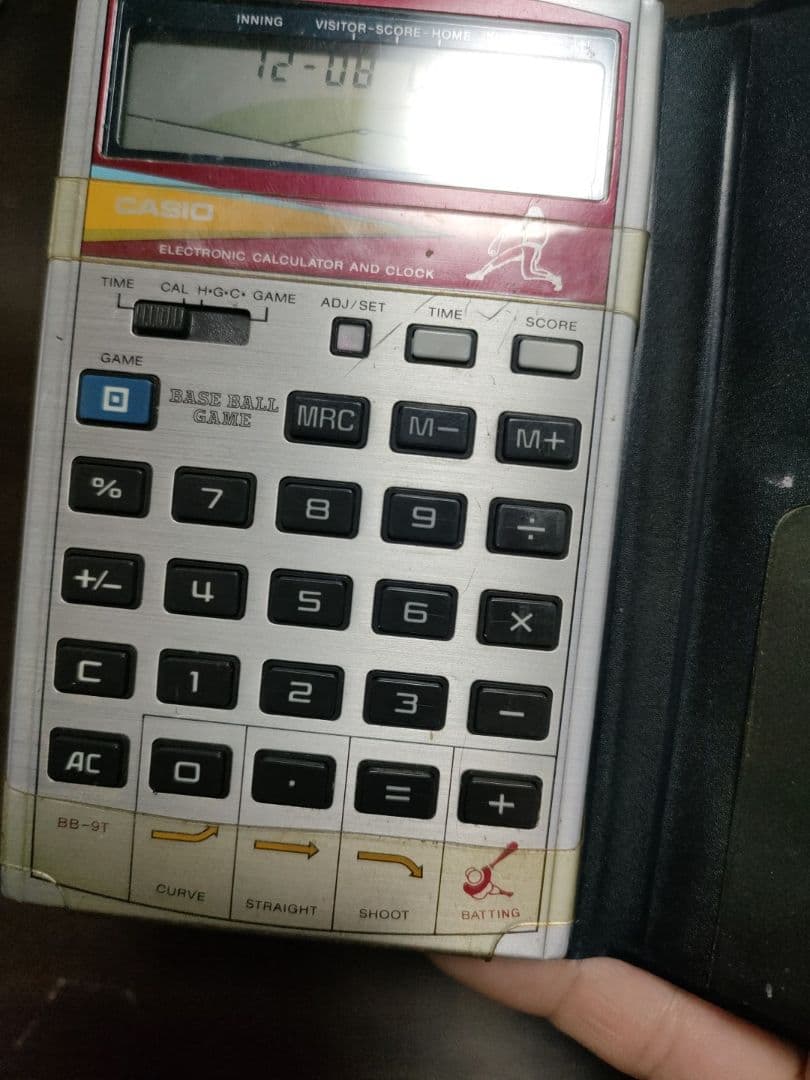 CASIO BB-9T 野球ゲーム電卓 昭和レトロ 動作確認済