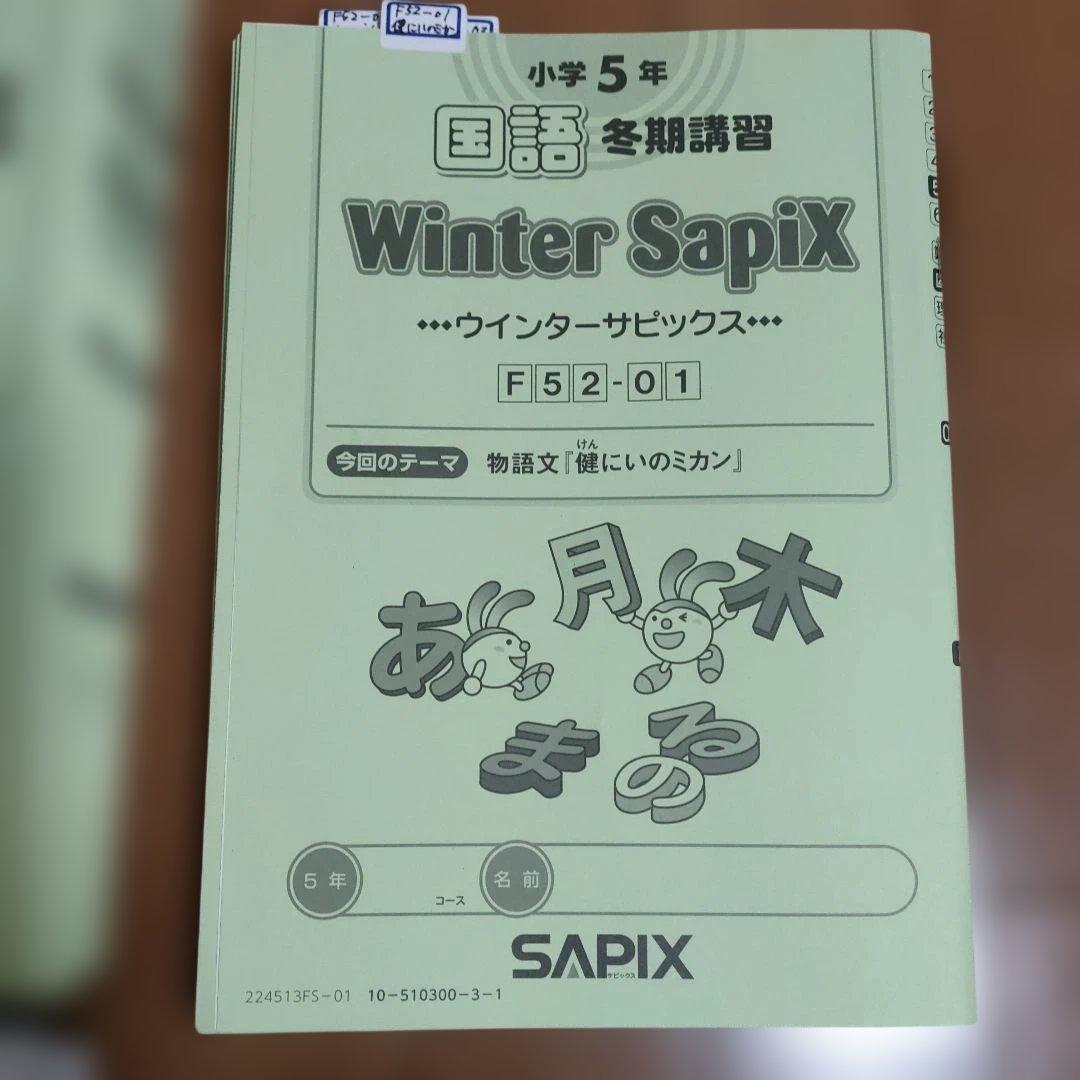 サピックス　SAPIX 小学5年1年分 国語 教材セット 欠番 なし　使用済み