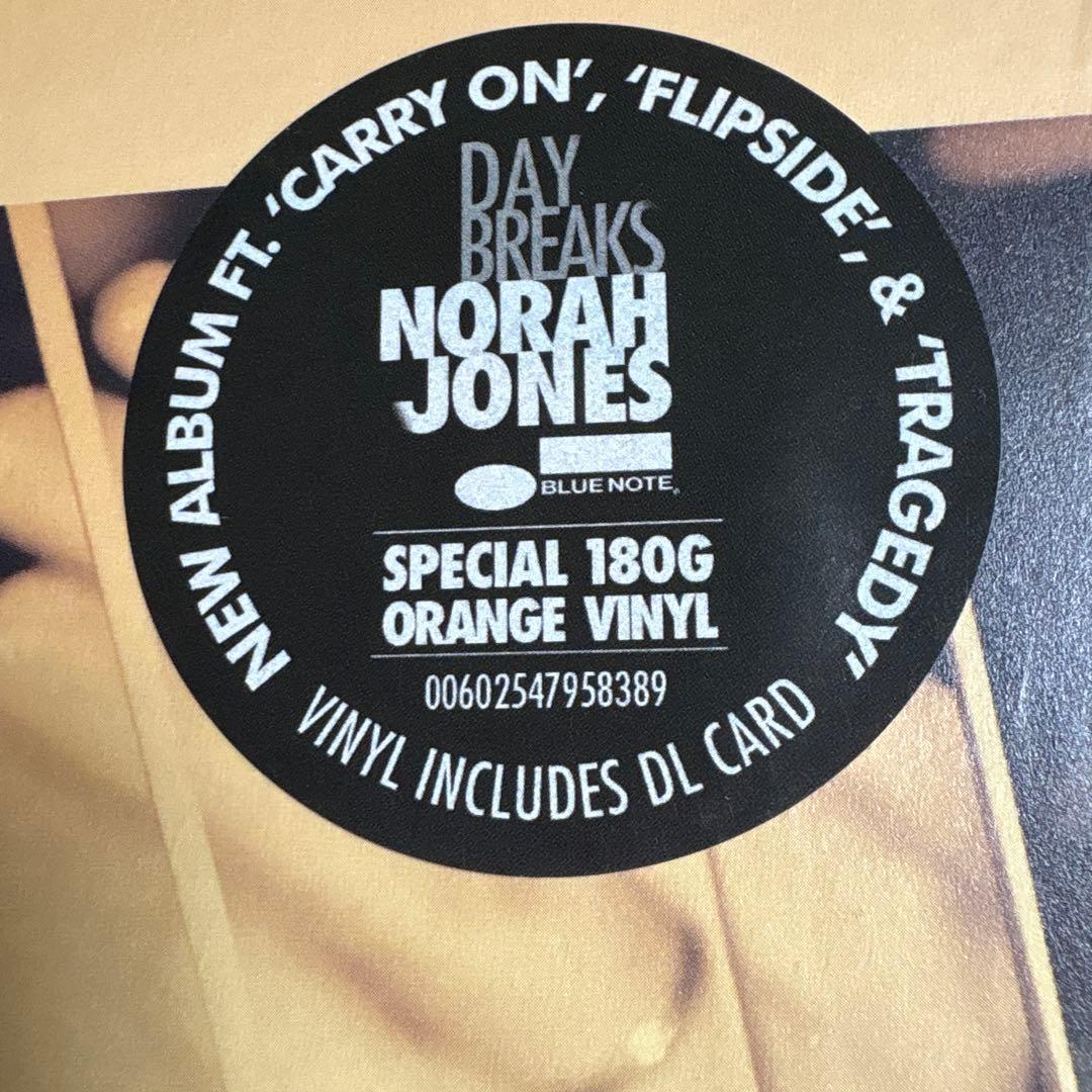 Norah Jones Day Breaks 180gオレンジビニール