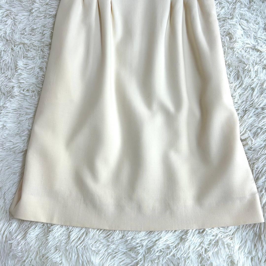 美品✨フォクシー 冬春に◎定価10万 ウール混 ストレッチ ワンピース
