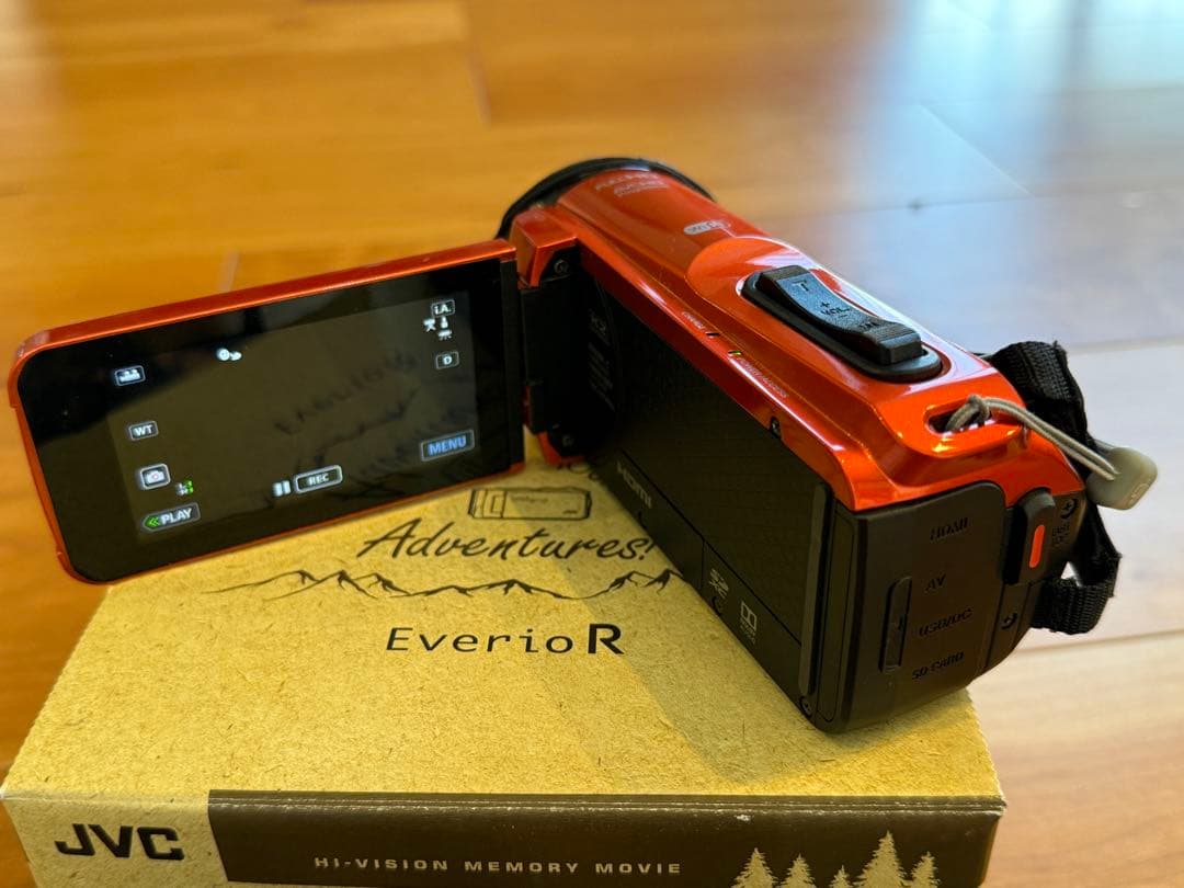 【防水】JVC Everio R オレンジ ビデオカメラ