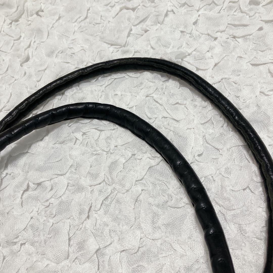 REN　ボストンバッグ　カデ　レザー　黒