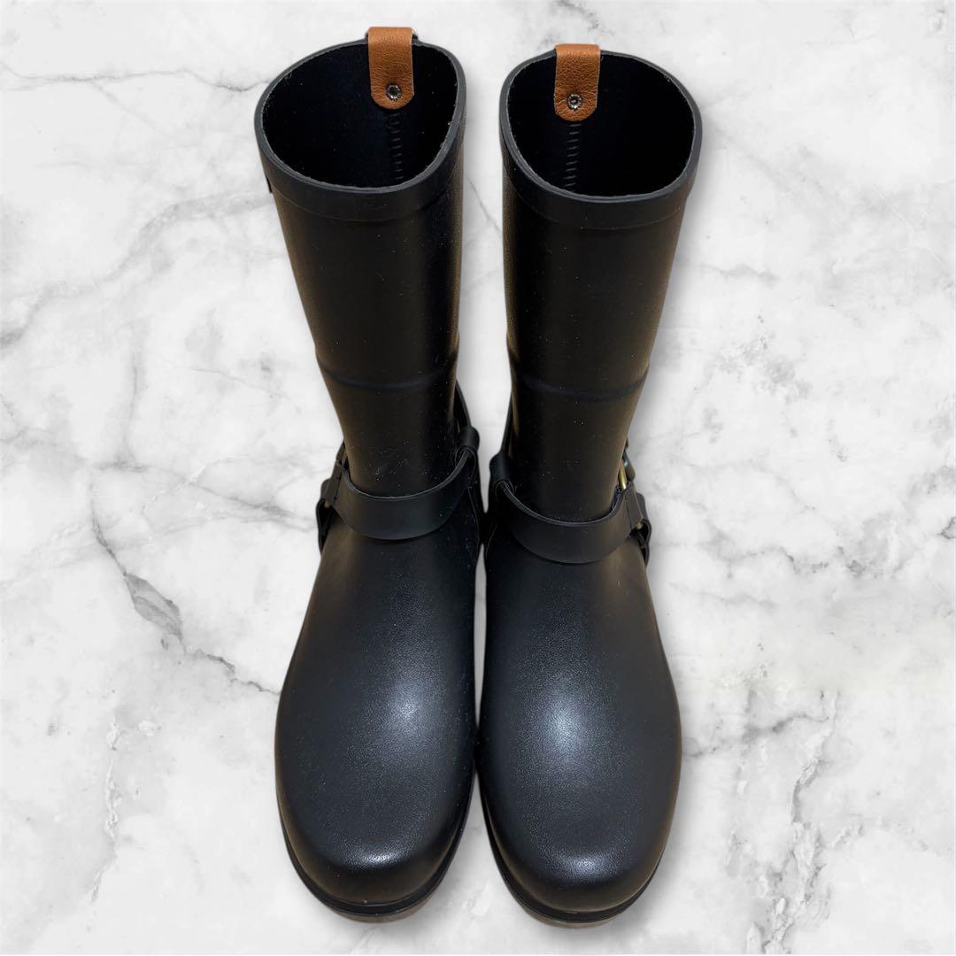 美品✨AIGLE エーグル ブラック 長靴 レインブーツ 38 24cm