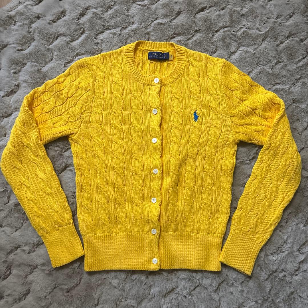 SALE 極美品！RALPH LAUREN ケーブルコットンカーディガン
