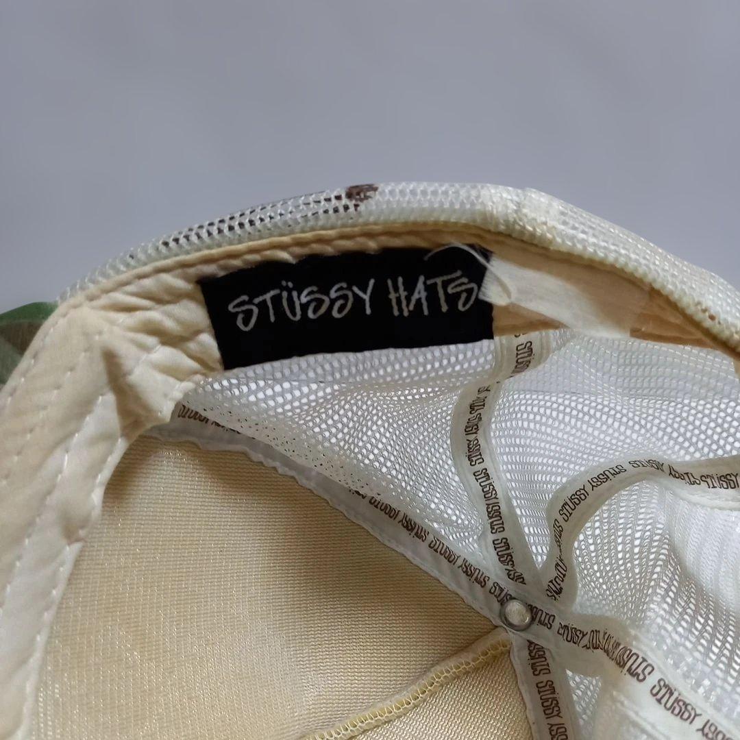 (ヴィンテージ)STUSSY 迷彩 メッシュ キャップ オールドステューシー