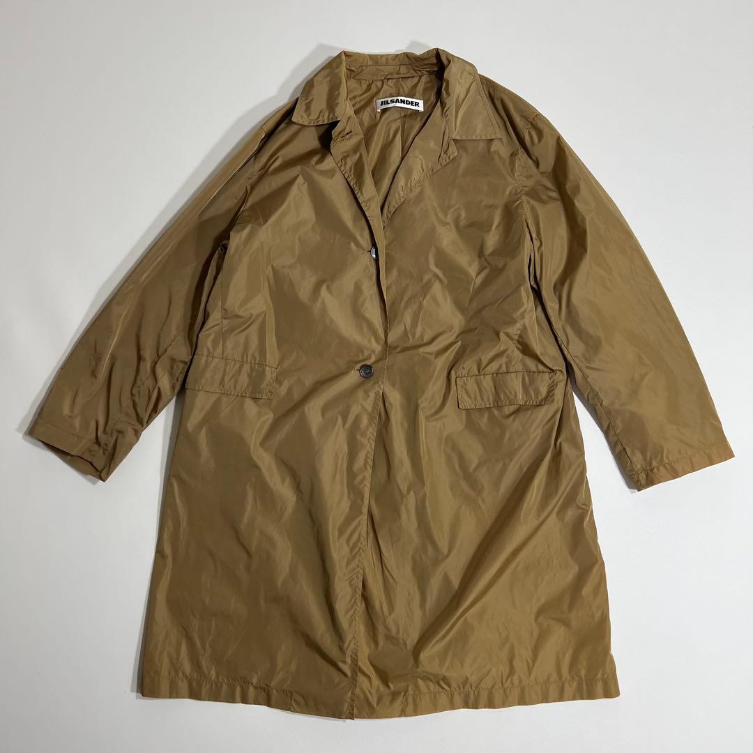 良品　JIL SANDER ジルサンダー　ナイロンコート　ロングコート　38