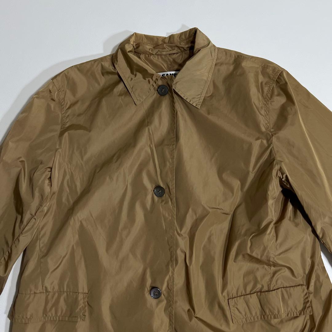 良品　JIL SANDER ジルサンダー　ナイロンコート　ロングコート　38