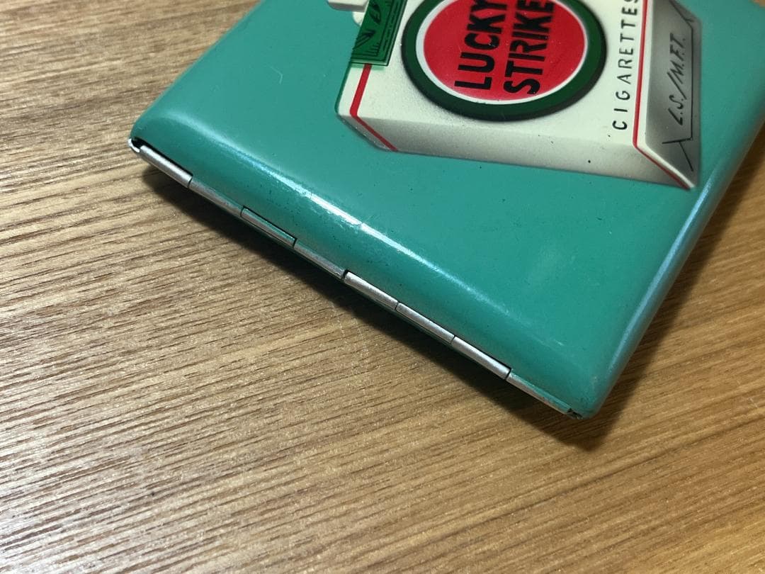 古い ラッキーストライク アルミ製 シガレットケース LUCKY STRIKE