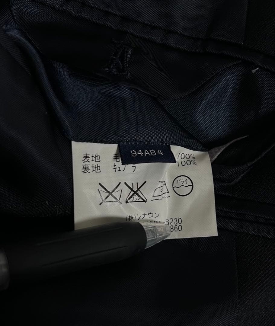 Aquascutum テーラードジャケット ブラック 日本製 毛100% 美品