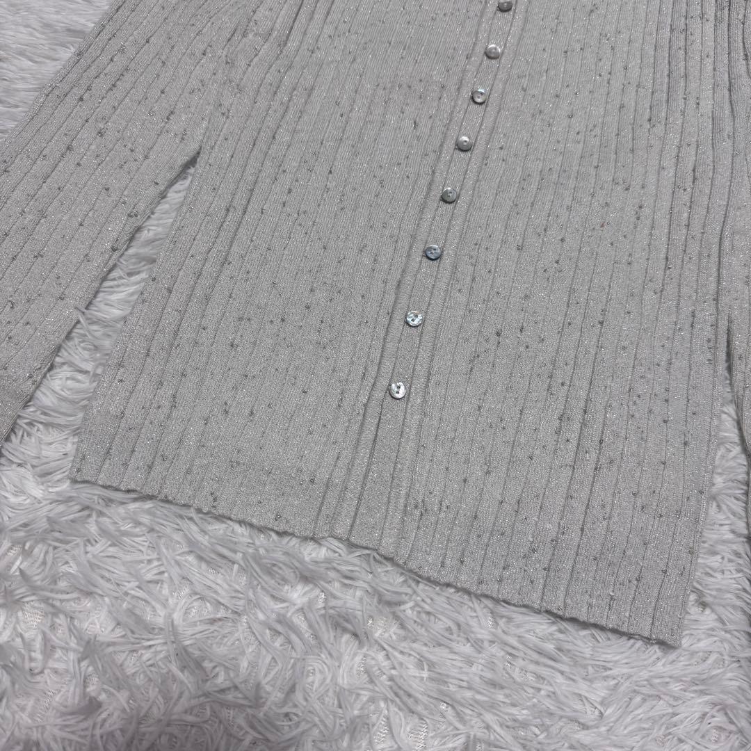 25年 新品 完売 anuans ネップラメニットトップス