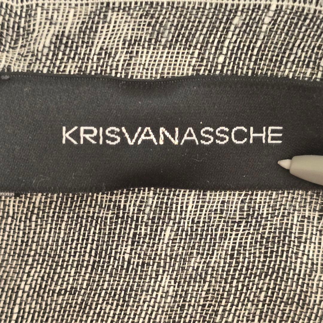 【希少】KRISVANASSCHE ストール　カシミヤ　麻　ビッグサイズ