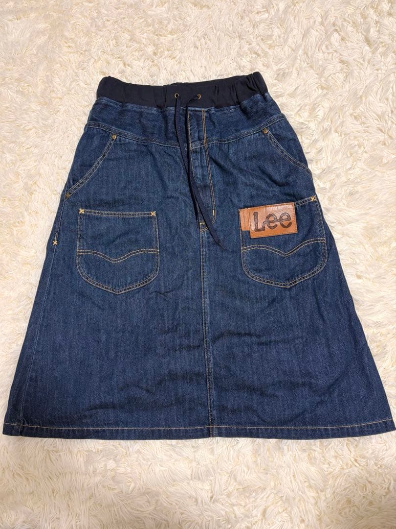 Lee 紺 デニム ロングスカート メルシーボークー mercibeaucoup
