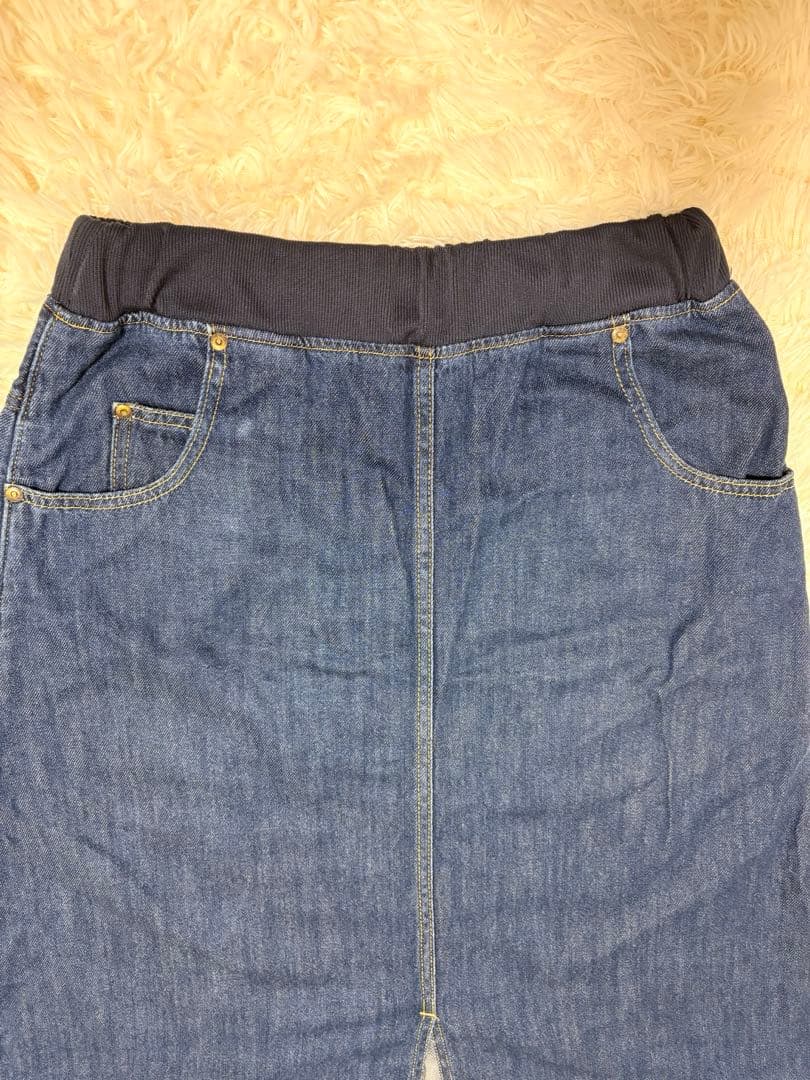 Lee 紺 デニム ロングスカート メルシーボークー mercibeaucoup