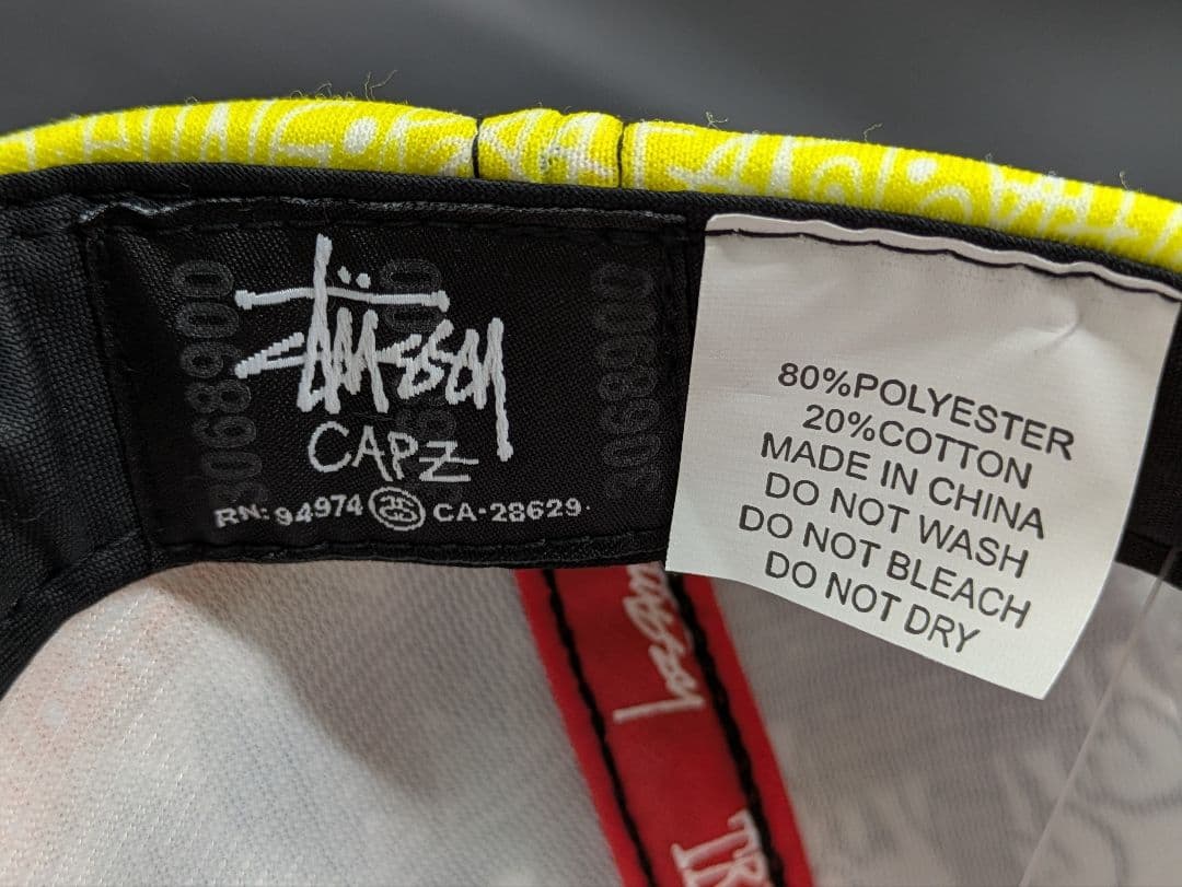 STUSSY TOM TOM FADE CAP 総柄 完売モデル ストリート