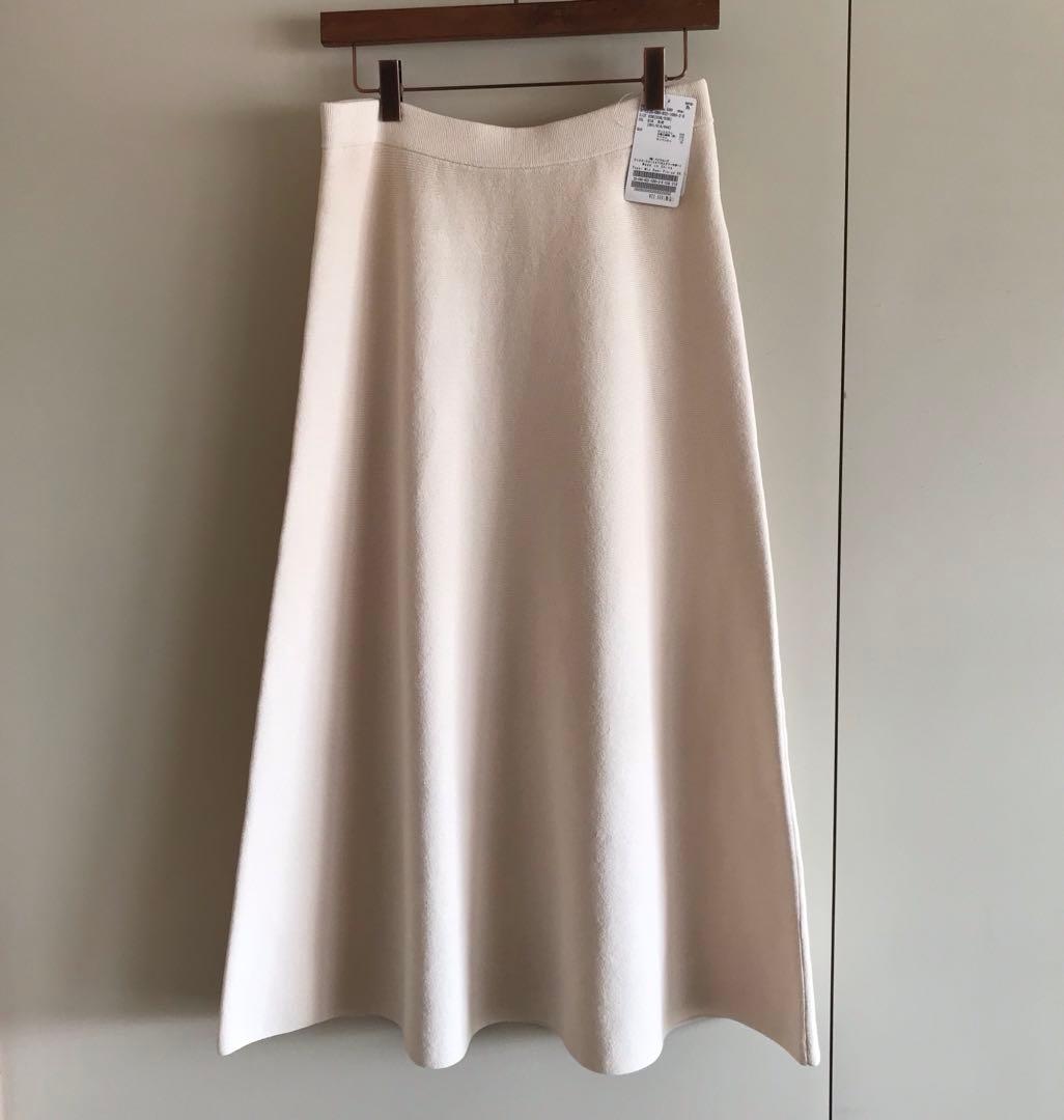ご予約済　新品　Plage Paper Mix Semi Flared スカート