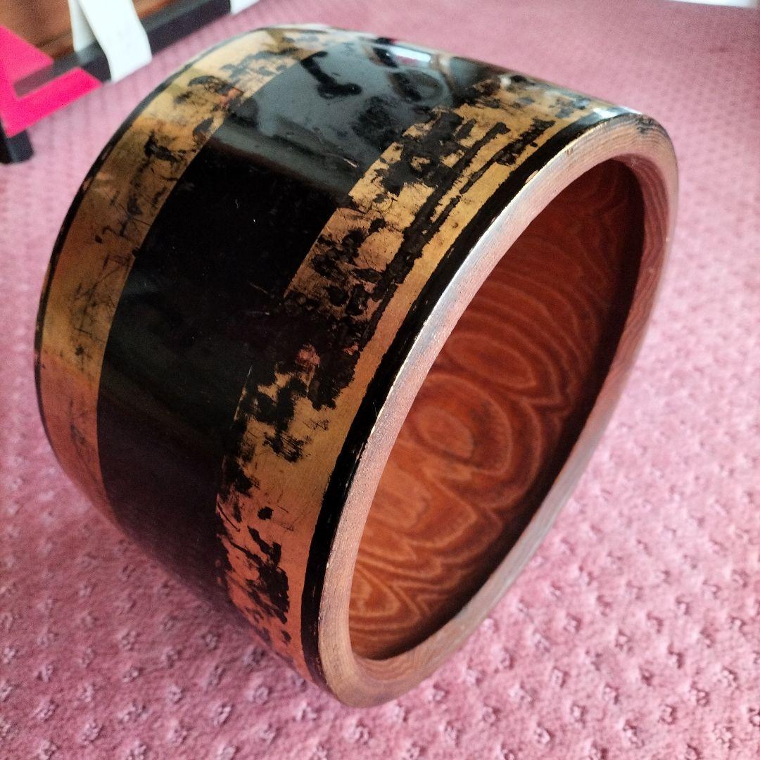 締太鼓　くり抜き胴　中古品④