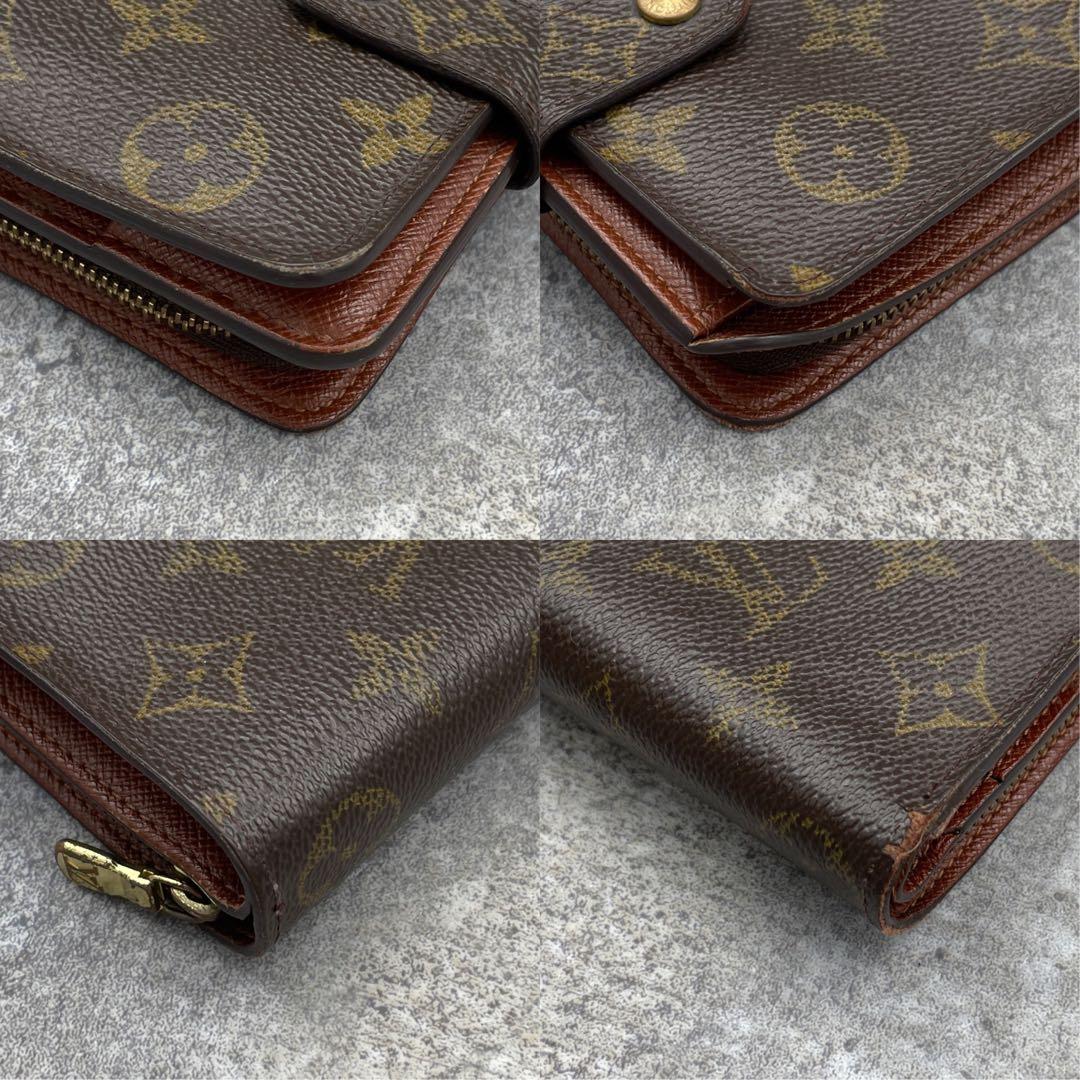 【美品】ルイヴィトン 折り財布 ラウンドファスナー モノグラム