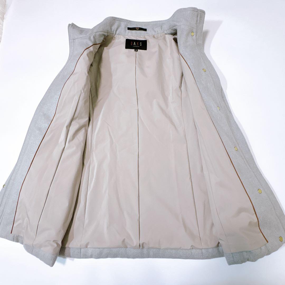 美品DAKS LONDON フード付きコート 日本製 2WAY ミドル丈