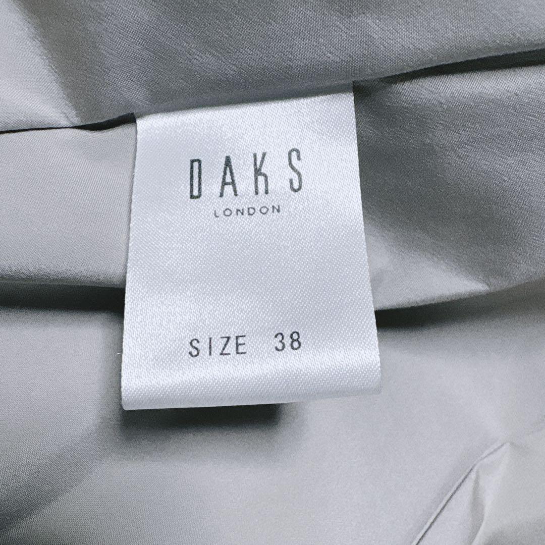美品DAKS LONDON フード付きコート 日本製 2WAY ミドル丈