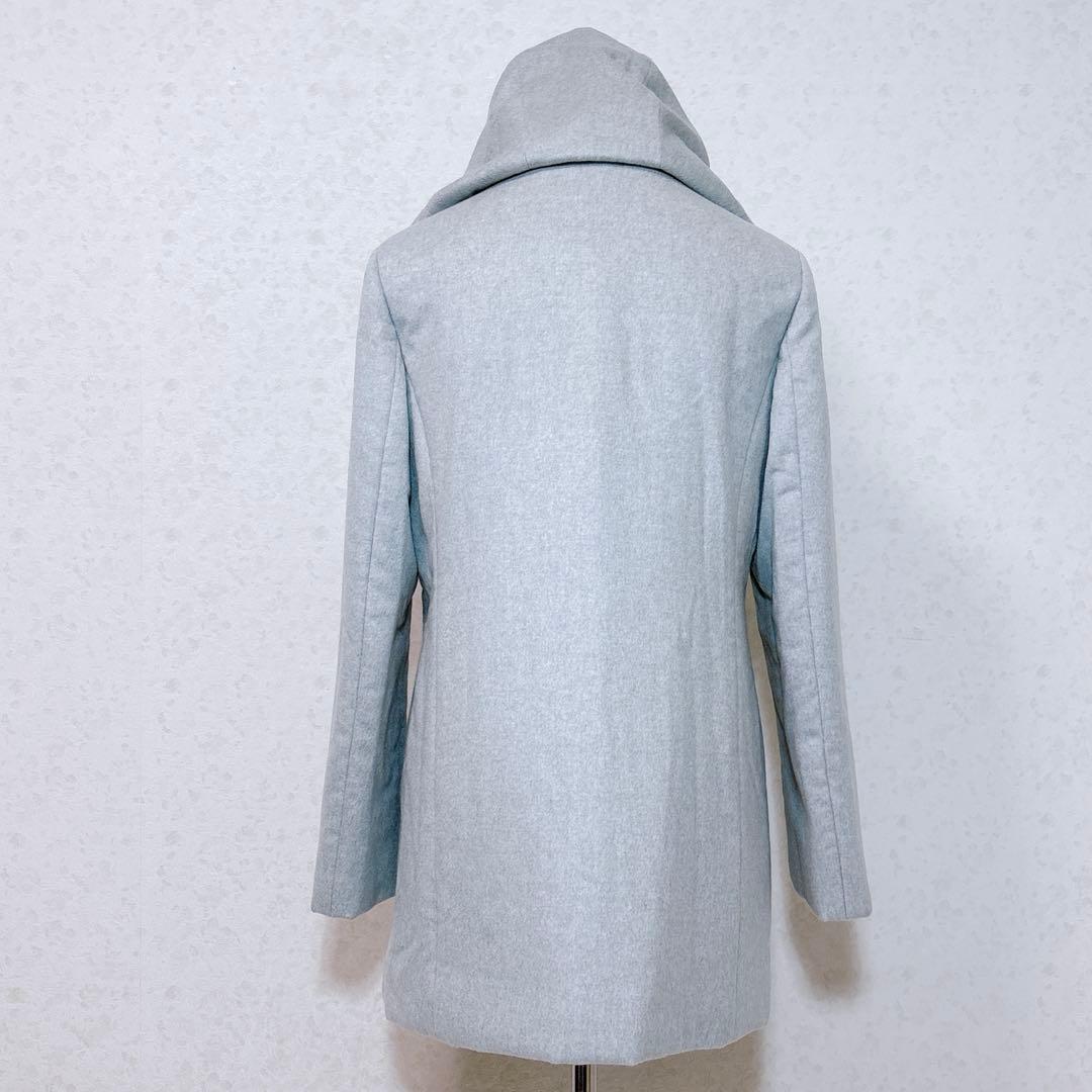 美品DAKS LONDON フード付きコート 日本製 2WAY ミドル丈