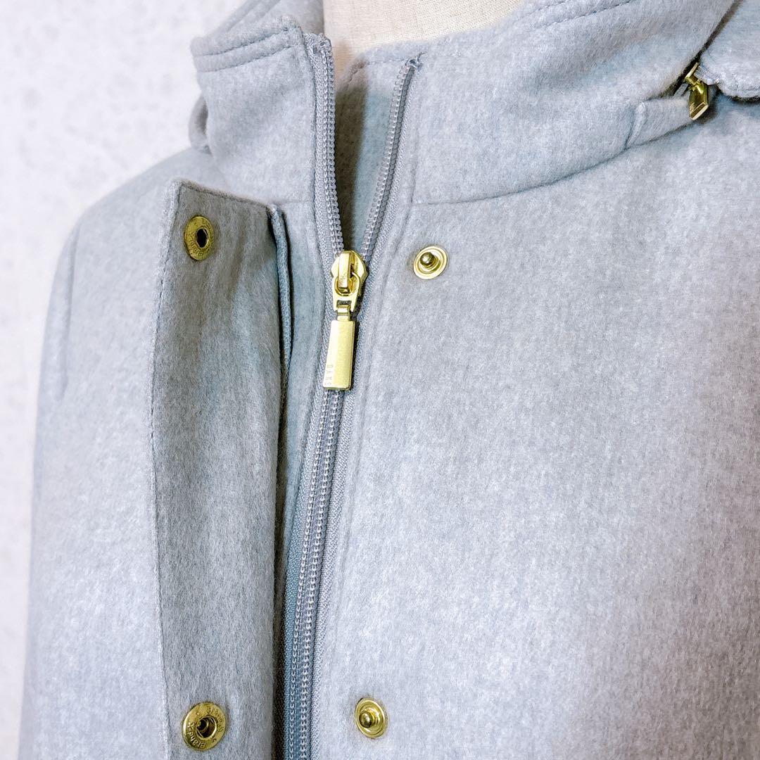 美品DAKS LONDON フード付きコート 日本製 2WAY ミドル丈