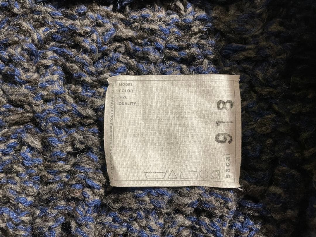 sacai フーデッド ケーブル ニット ベスト / サカイ ミックス フリル