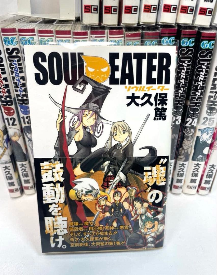【全巻初版・帯付・完備品】ソウルイーター 全25巻 ＋ ガイドブック