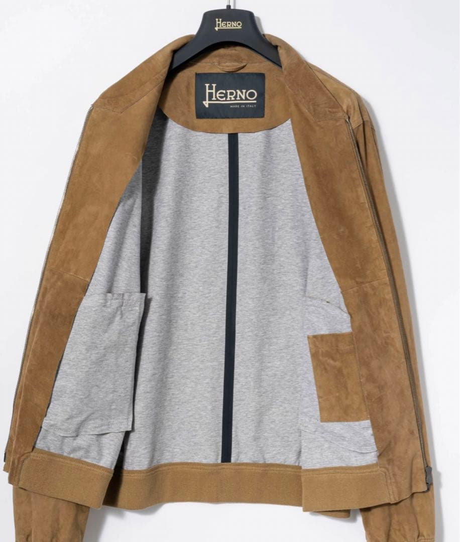 だい様用　　HERNO スエードブルゾン　春秋物　サイズ50