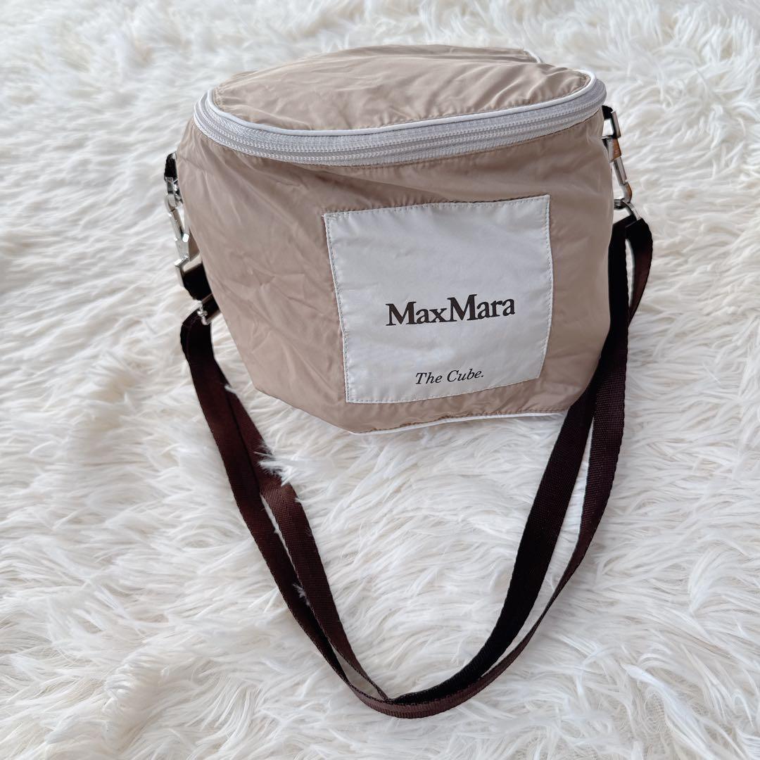 MaxMara　ザキューブ　リバーシブル ナイロン ロングコート　ベージュ　38
