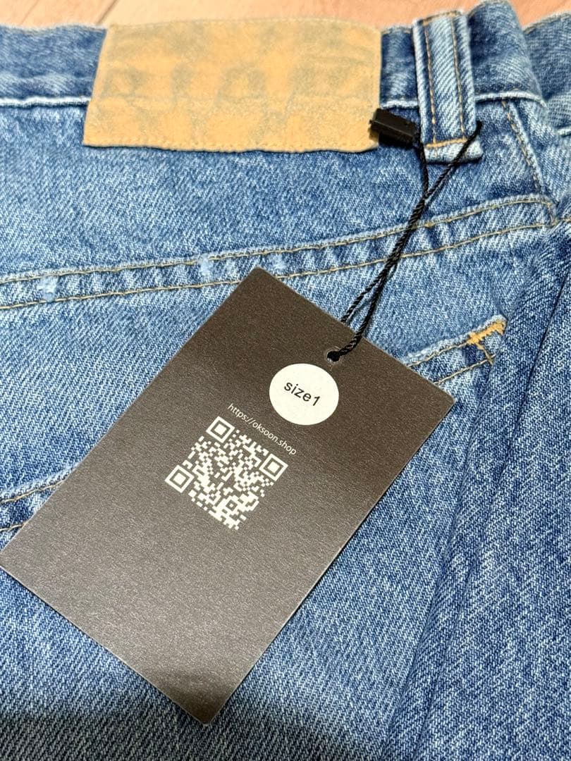 パンツ ok.soon original wide denim blue