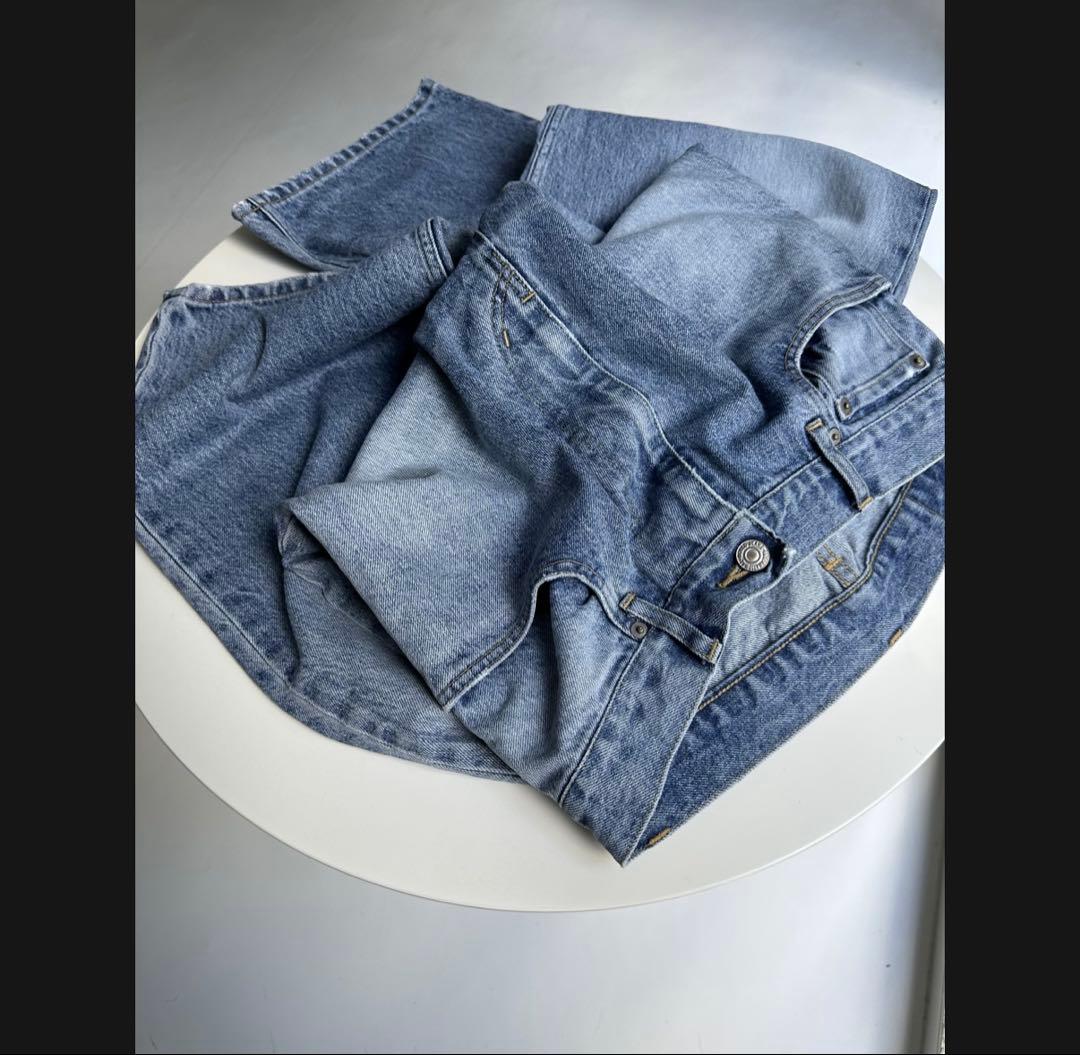 パンツ ok.soon original wide denim blue