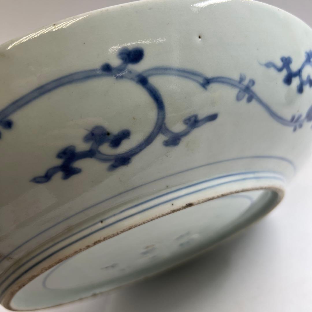 古伊万里　染付大皿　直径約34㎝　東Y7-1208①