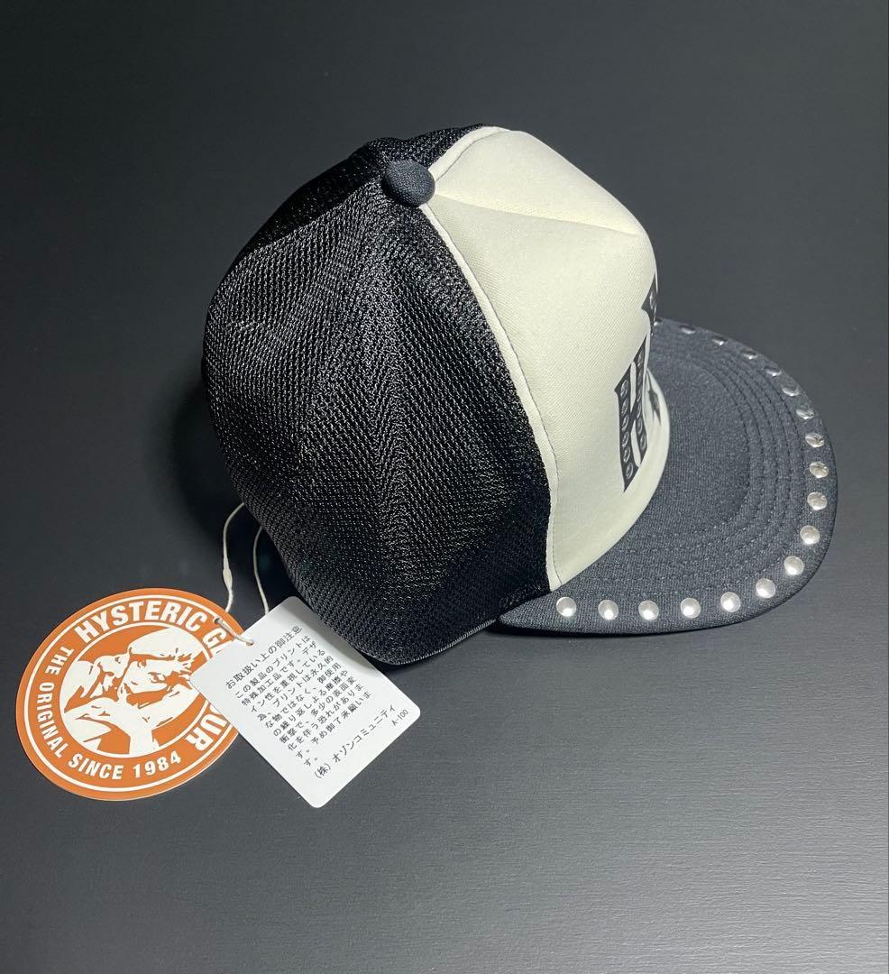 新品◆香椎かてぃ着用同型同色ヒステリックグラマー正規品スタッズメッシュキャップ黒