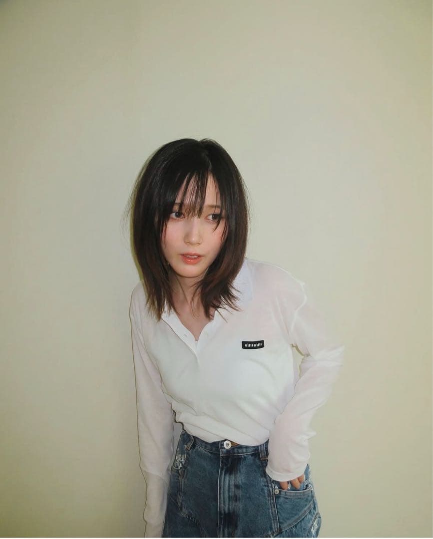 miu miu 長袖ポロシャツ ホワイト