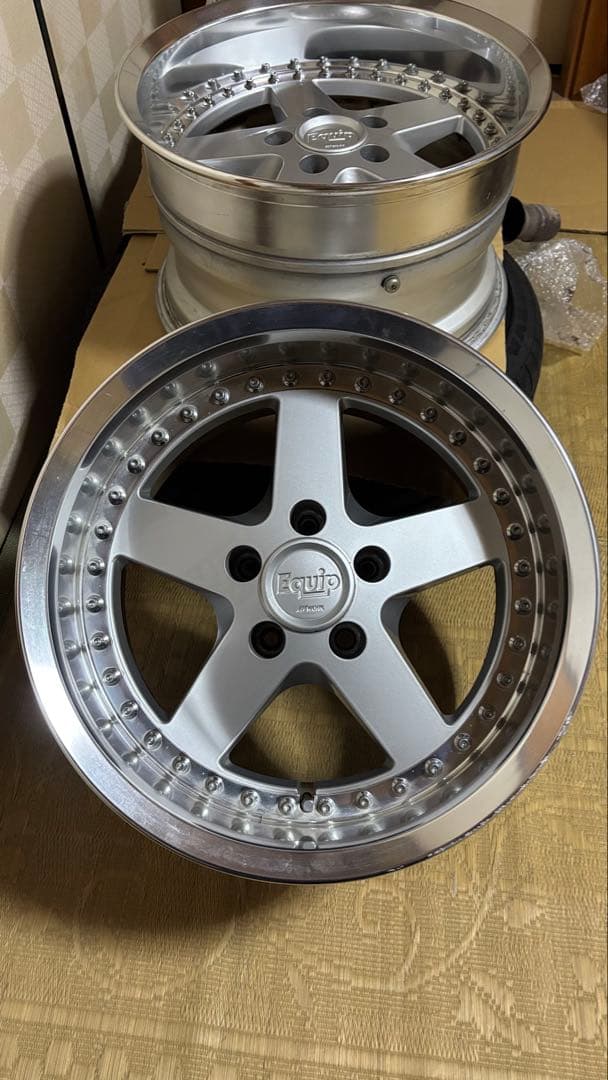 work Equip 16inch 当時もの希少角リム 8J-9 , 9J-9