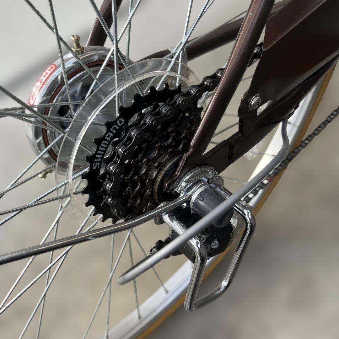自転車 26インチ ルピナス LP-266VA-K LEDオートライト 6段変速