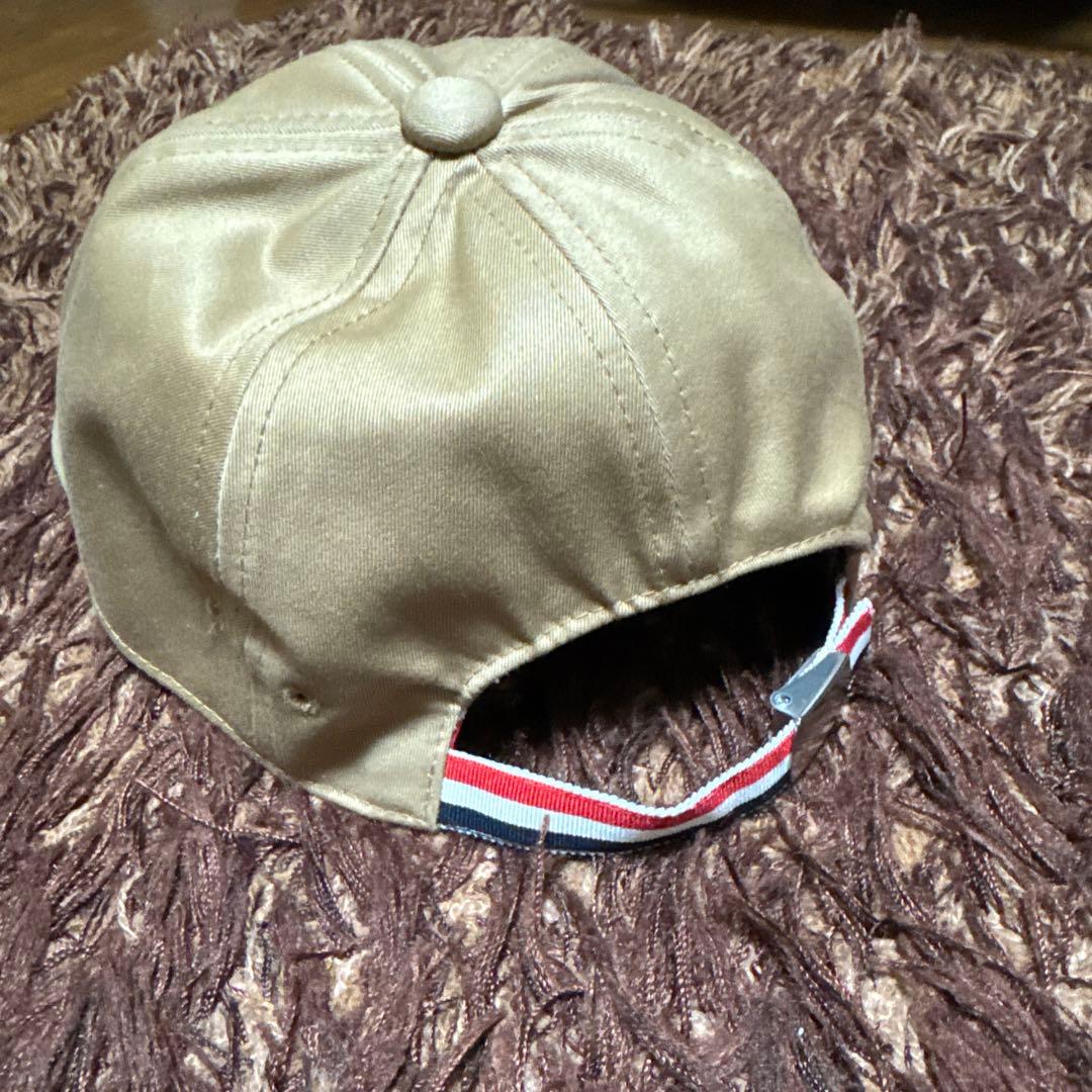 THOM BROWNE サテンキャップ ベージュ