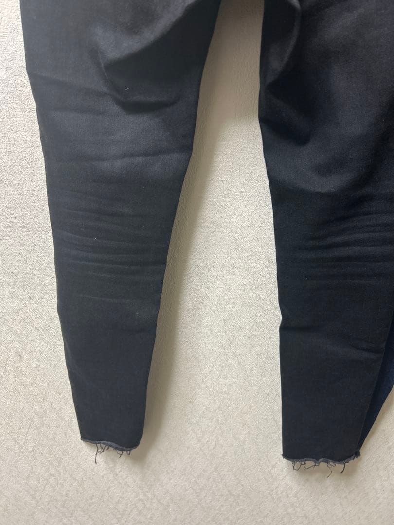 最終価格❣️ エモダ　超ストレッチ　デニム　パンツ　ブラック　濃紺　2本セット