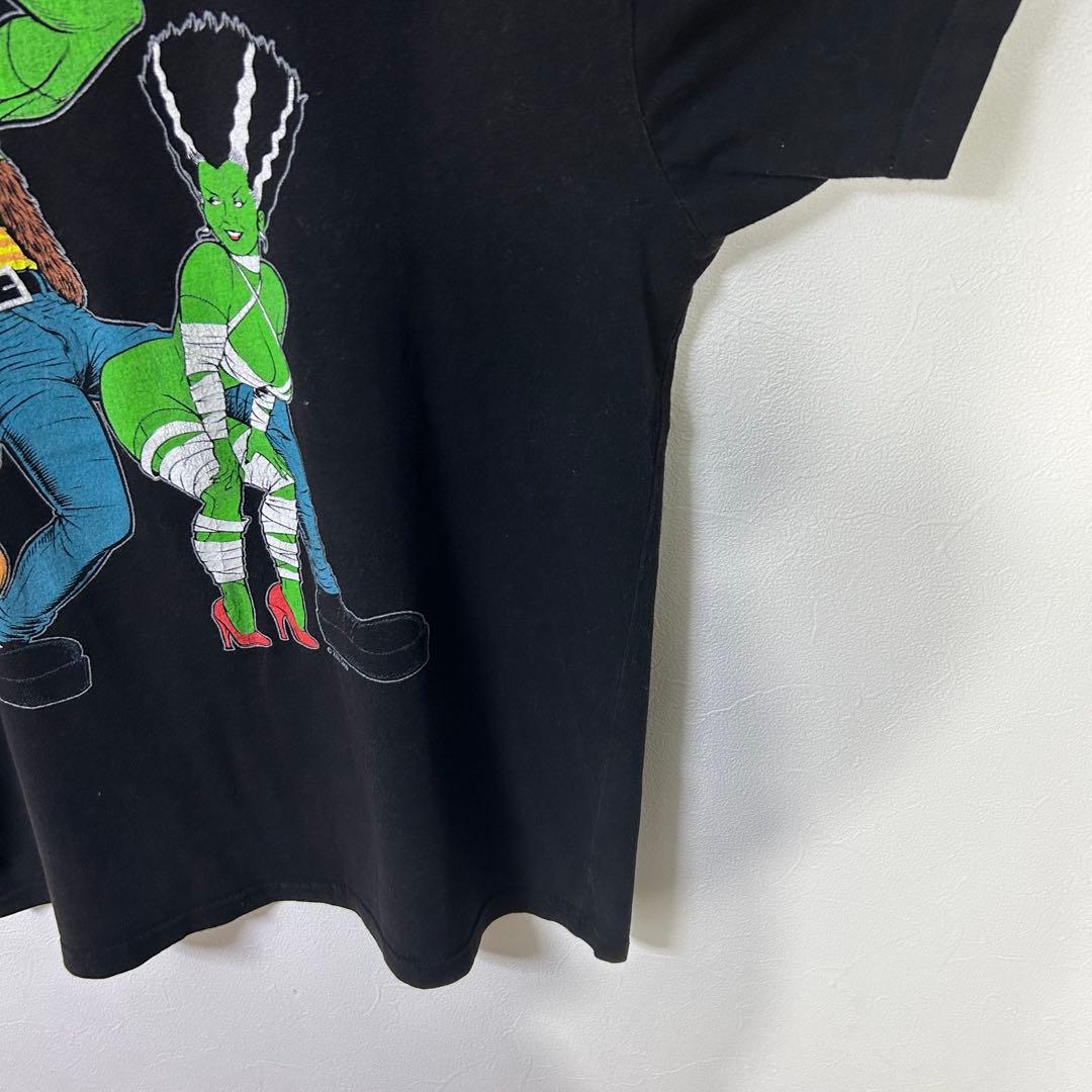 フランケン ストリップ Tシャツ レトロ tee 90s y2k old M