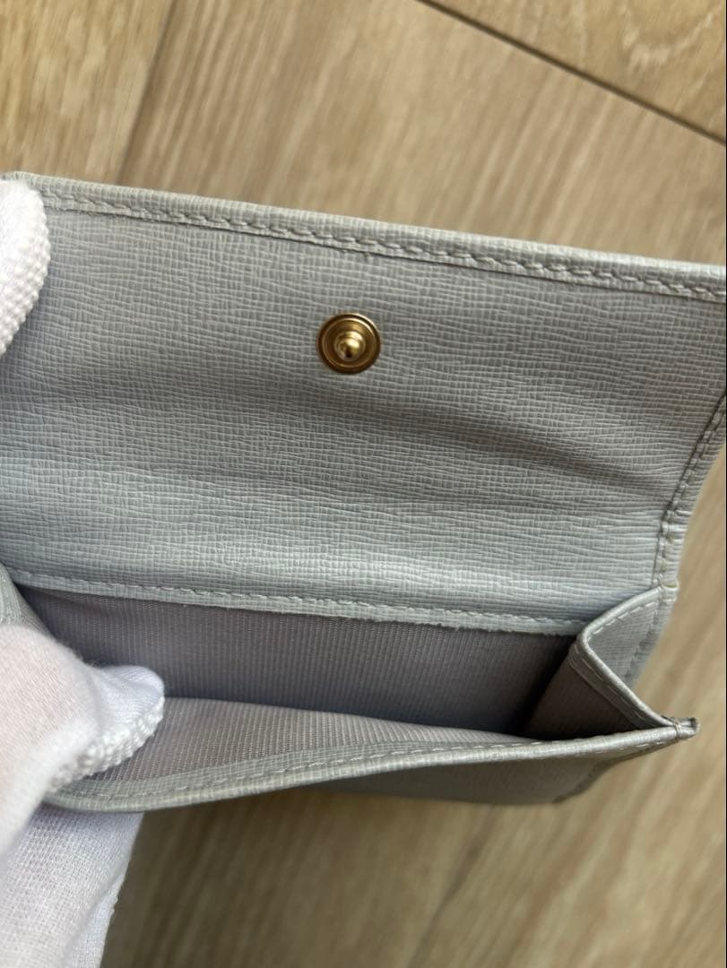 M*I様 【新品未使用】FURLA 三つ折り ミニウォレット ライトグレー