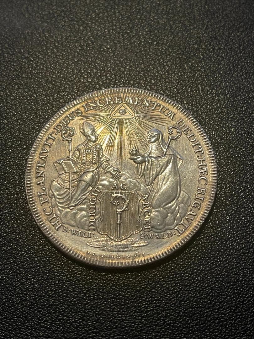 R5 取引歴4枚　ドイツ アイヒシュテット 1757年 ターラー 銀貨