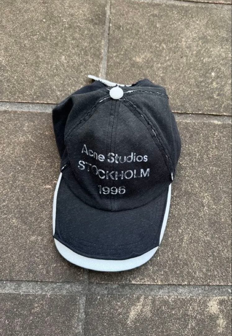 帽子 Acne studios logo stamp cap