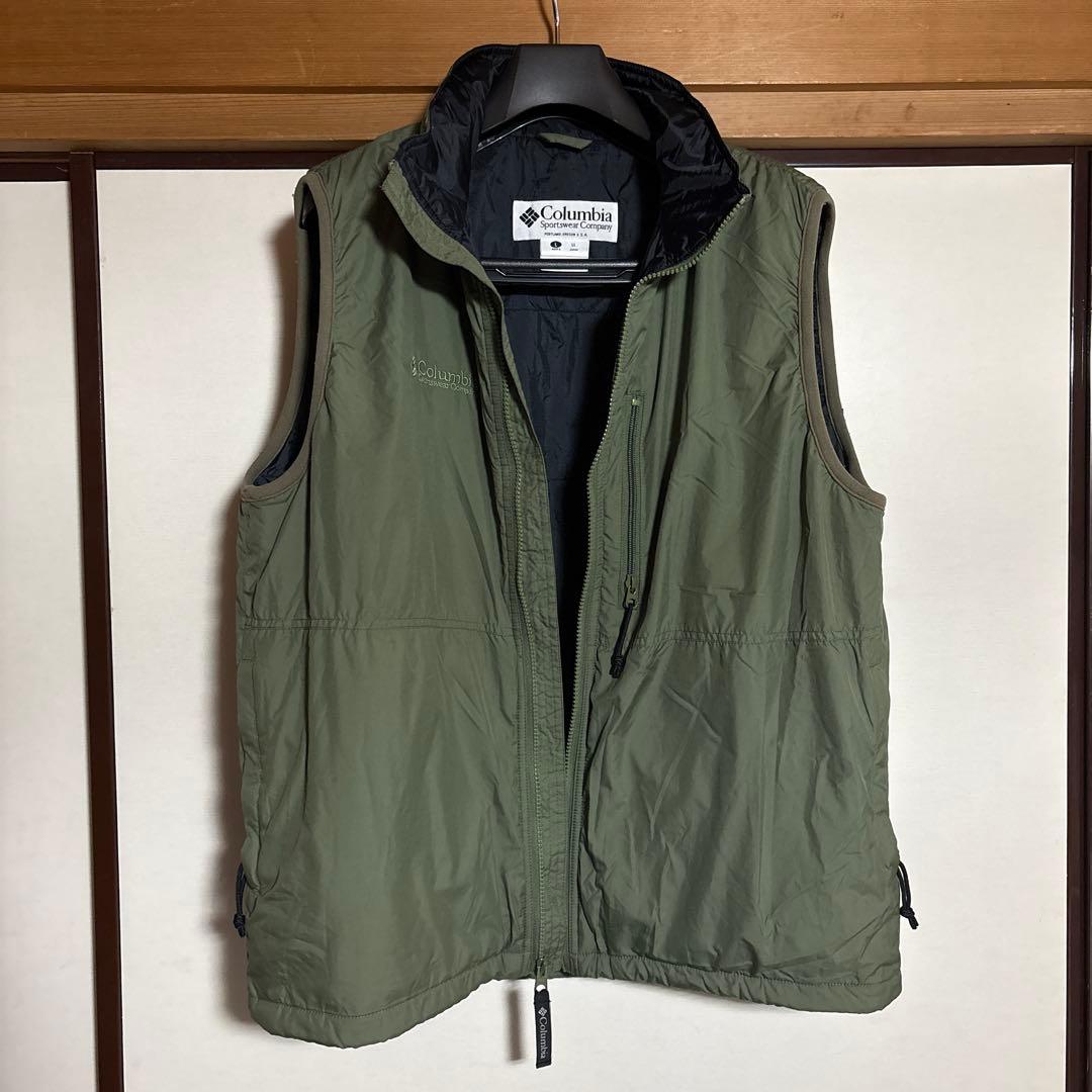 Columbia オリーブグリーン ベスト L