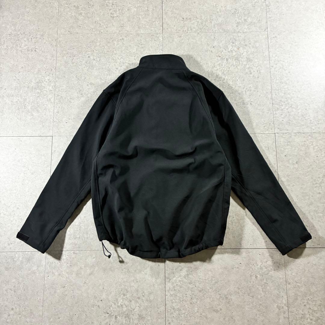 90s Russell Athletic ソフトシェルジャケットドローコード黒
