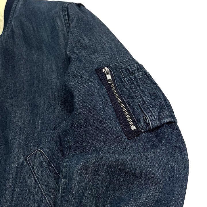 A.P.C. デニム MA-1 ジャケット M 日本製 アーペーセー ブルゾン