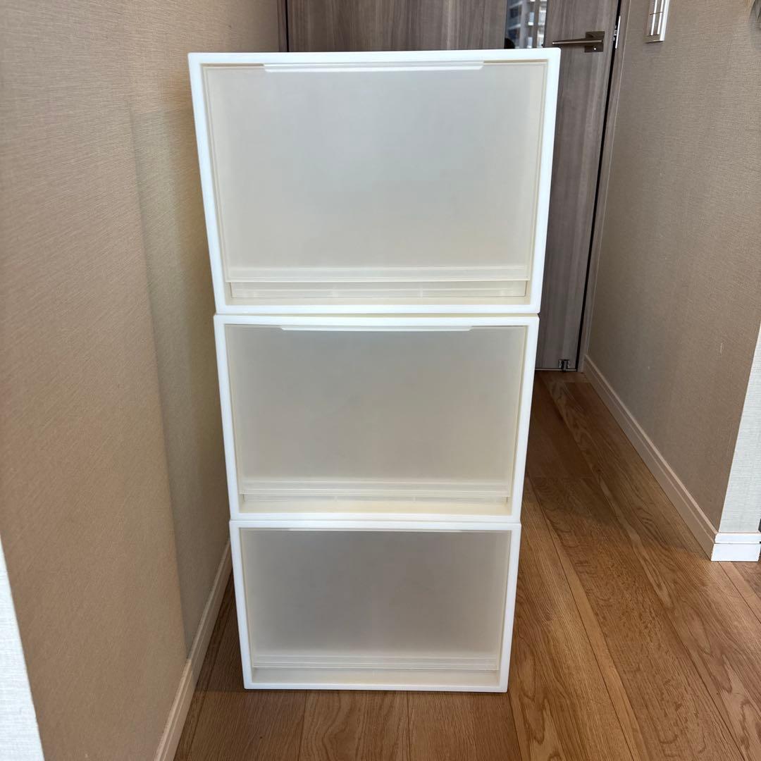【しば様】無印良品　衣装ケース 引出式 大 3個セット
