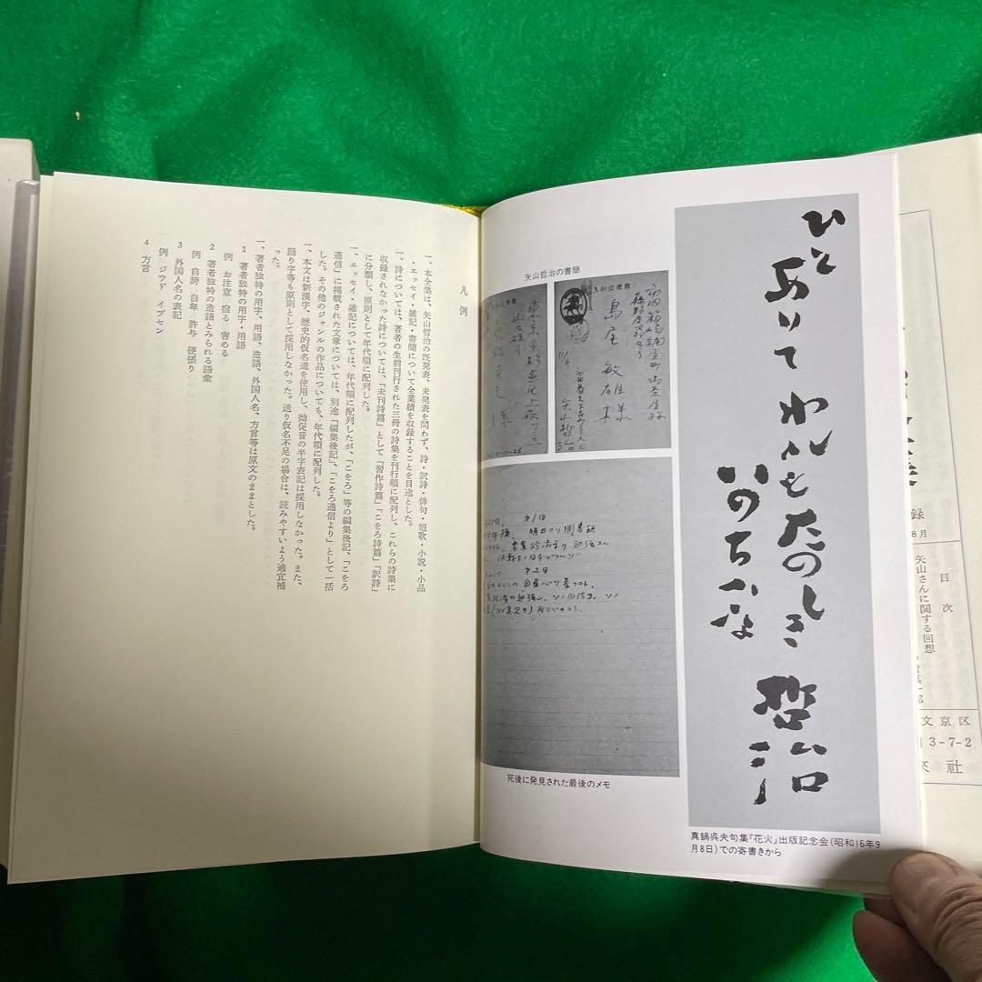 矢山哲治全集　全一巻　未来社　1987.9.5第一版第一刷発行　定価8500円